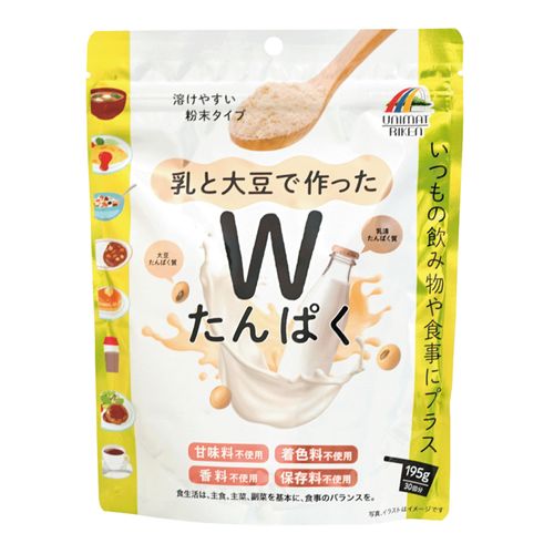 4.90336E+12



681550



ユニマットリケン
乳と大豆で作ったWたんぱく 粉末タイプ