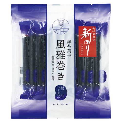 4528937200462



10ﾎﾝ



風雅
新のり風雅巻 醤油ピーナッツ10本