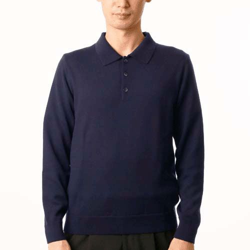 ジム
Extra Fine Merino Washable Wool Polo Knit