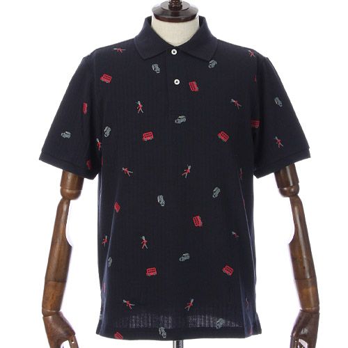 山喜　
POLO プリントポロシャツ