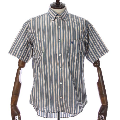 山喜　
POLO ストライプ 半袖シャツ