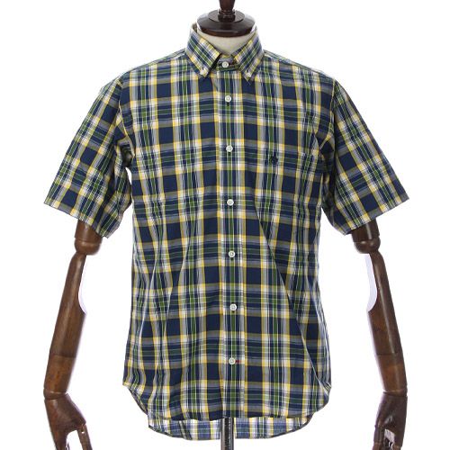 山喜　
POLO チェック 半袖シャツ