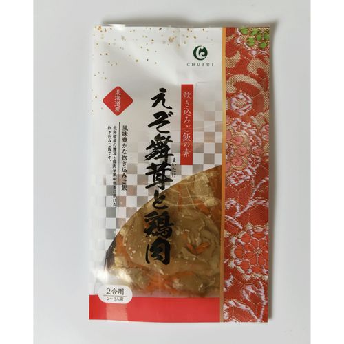 4.96244E+12







中水食品工業
北海道産 えぞ舞茸と鶏肉 たき込みご飯の素 2合用