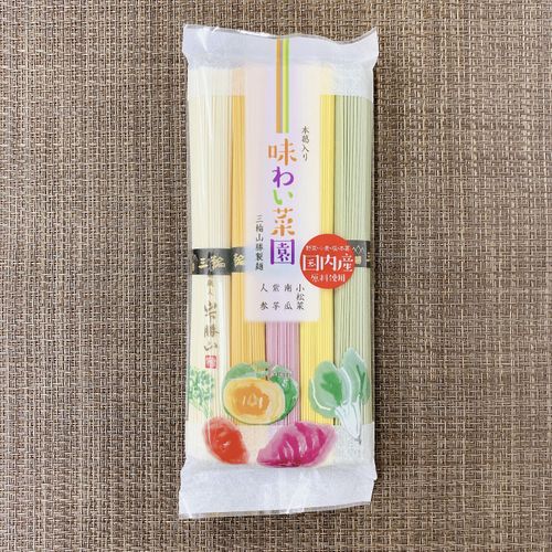 4582238532677



AJ-5



三輪山勝製麺
味わい菜園色そうめん250g