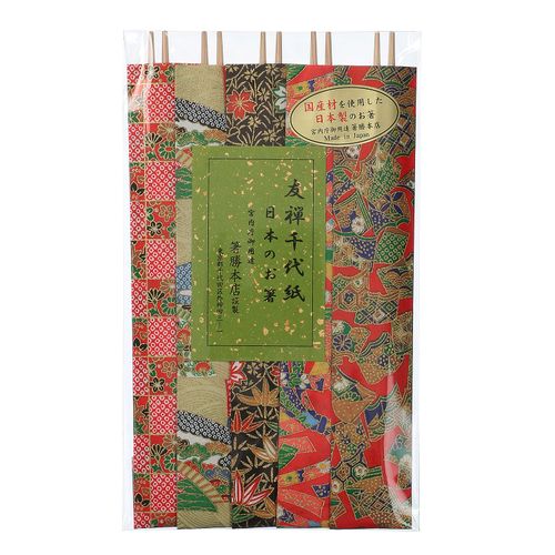 ﾖｼﾉｽｷﾞﾁﾖｶﾞﾐｶﾞﾗ



箸勝本店
吉野杉らんちゅう箸 24cm 5膳セット 千代紙柄