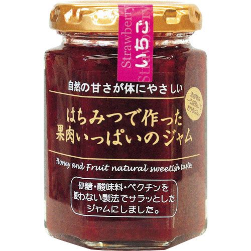 4909624001188



150G



金澤やまぎし養蜂場
はちみつで作った果肉いっぱいのジャム（いちご）