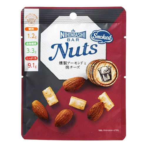 4582191131627



5744770



国分首都圏
Nihonbashi Bar Nuts 燻製アーモンドと焼チーズ
