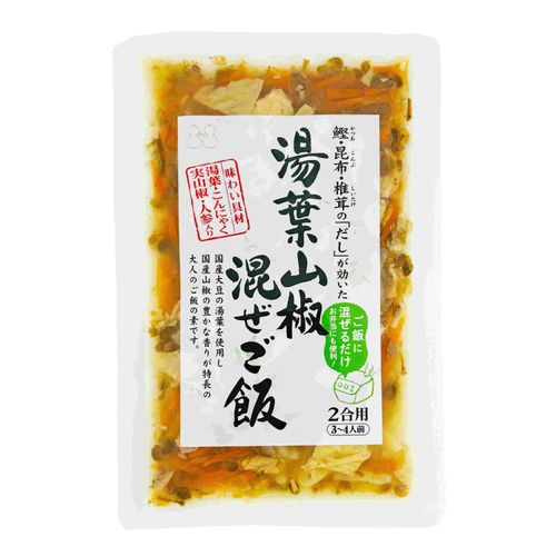 4976525140162







不二食品
湯葉山椒混ぜご飯の素2合用