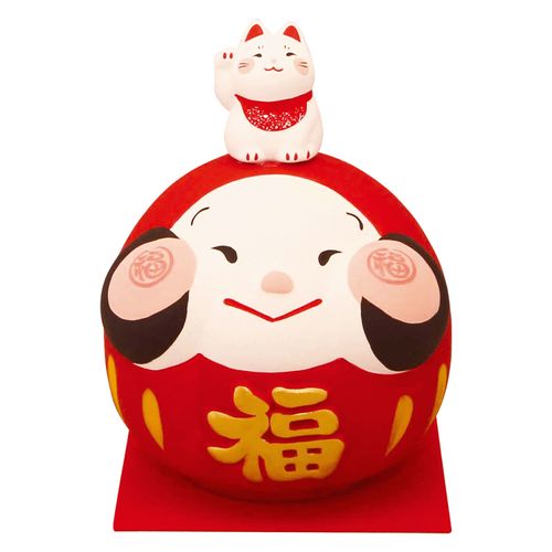 19-450A



リュウコドウ
福々ほっぺ親子ダルマと招き猫貯金箱／赤