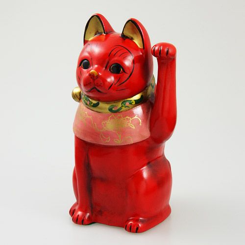 丸靖製陶所
古色猫 赤色左