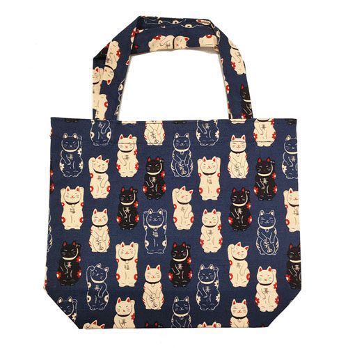 祐馬工芸
福あつめ 招き猫 ちょこっとバッグ（裏・不織布張り）