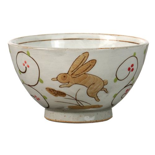 光和陶器
うさぎと唐草飯碗湯呑