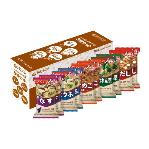 4971334209635







アサヒグループ食品
アマノフーズいつものおみそ汁 5種セット10食C