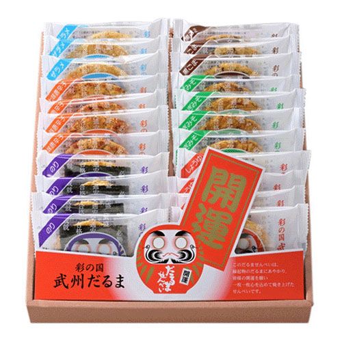 4521931120415







七越製菓
彩の国だるませんべい 22枚入