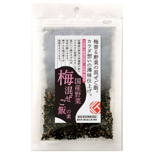 4535301017014







タクセイ
匠国産野菜梅混ぜご飯の素