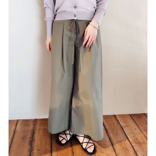 ザンパ　
ザンパ麻混キャンパスワイドパンツ