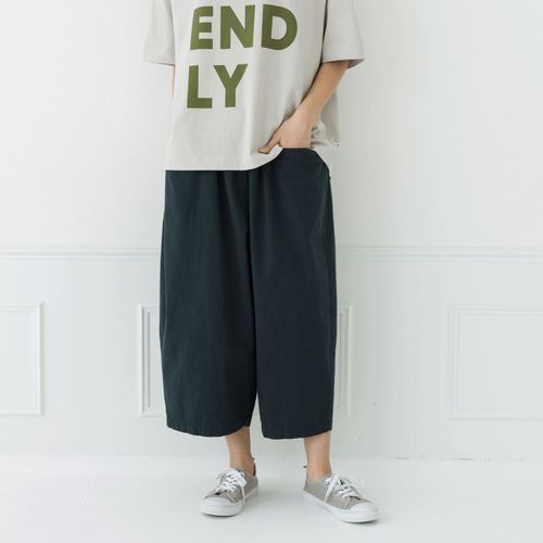 ピープル
kermuコットンツイルセミワイドクロップドパンツ