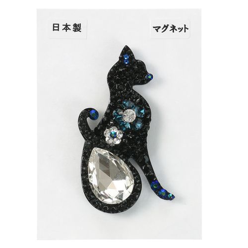 ノブレス
黒猫横向き全体マグネッットブローチ