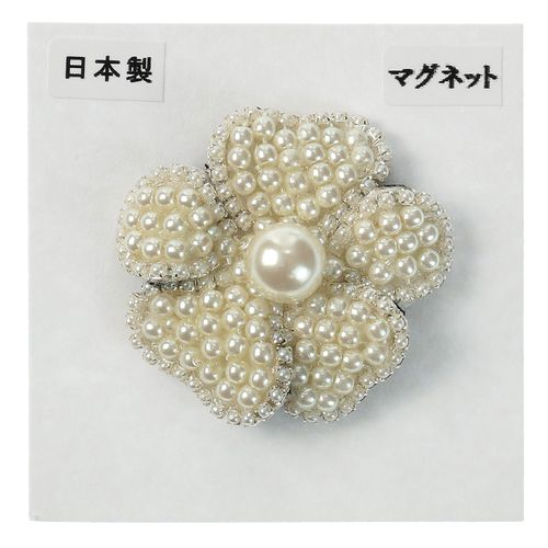 ノブレス
5枚花パール連爪めマグネットブローチ