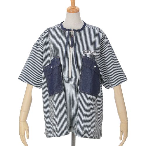 グラティア
GENTIL ハーフジップデニムシャツ
