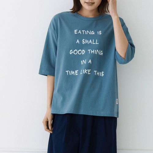ピープル
kermu リサイクルコットン天竺 ロゴプリントTシャツ