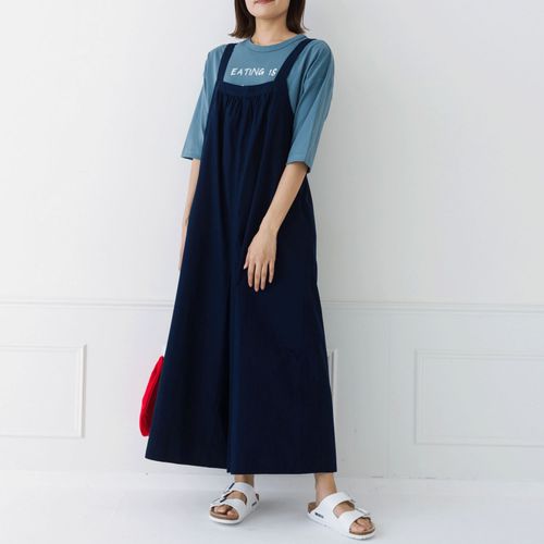 ピープル
kermuコットン無地サロペットパンツ