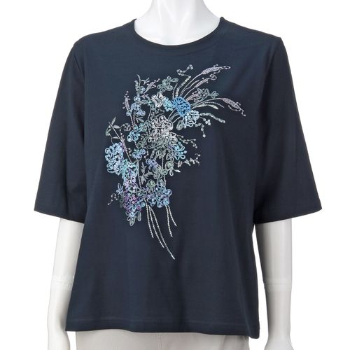 三澤　
クールローレル花束刺繍プルオーバー