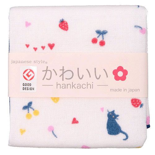 4975942422813



161561



日繊商工
ジャパニーズスタイル かわいい ハンカチ フルーツとねこ