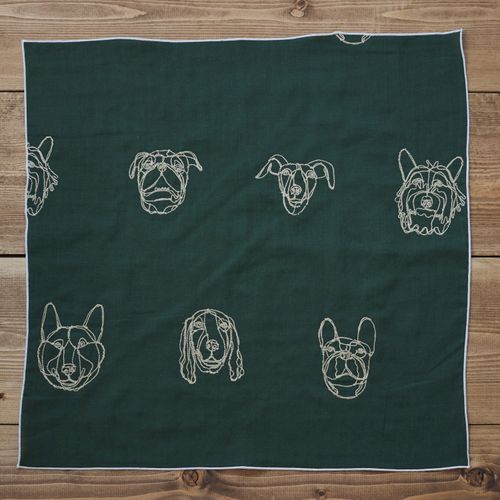 4945265374090







コッカ
＋HAyUfabric～DOG～綿100％ダブルガーゼ刺繍ハンカチ