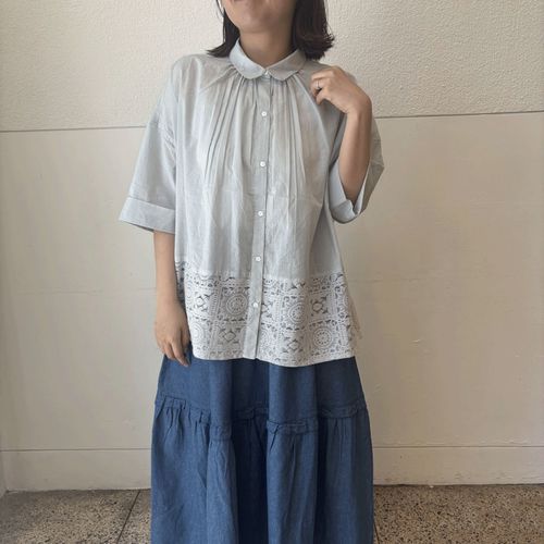 アンナヴァン
レース切替シャツ