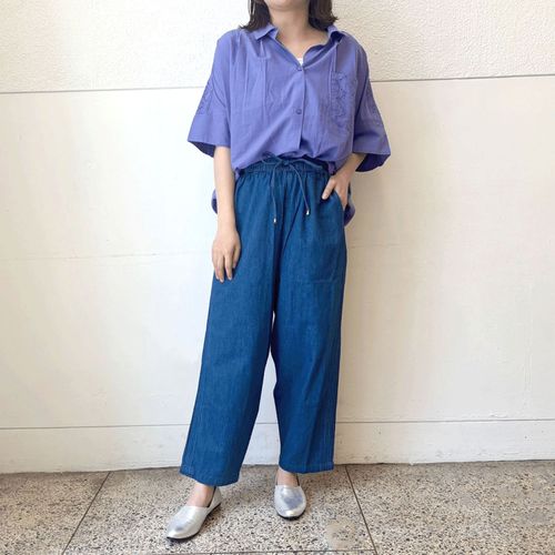 アンナヴァン
デニムピンタックパンツ