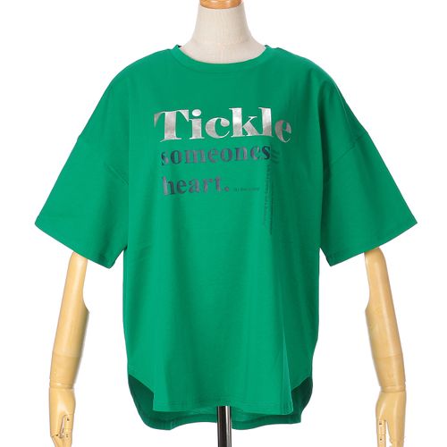 三澤　
Vingtrois ドライタッチコットン箔ロゴTシャツ