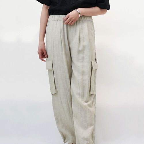 Ａｓｈｌｅｙ＆Ｂｒｏｓ
33℃ サイドラインリネン混ワイドカーゴパンツ