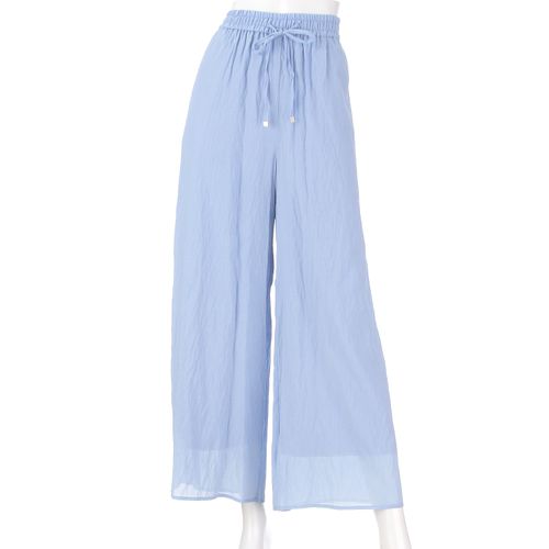 ホワイトジョーラ　
Emilyan麻調シアーボイルパンツ