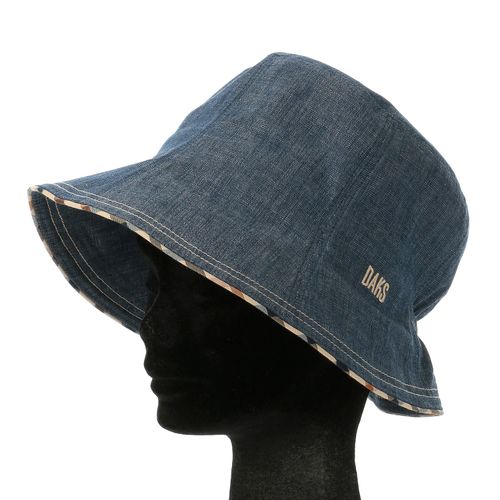 三都帽子　
DAKS 先染めシャンブレー チューリップハット