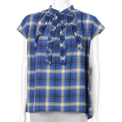 ウエルベック
amherst フリルラインチェックブラウス