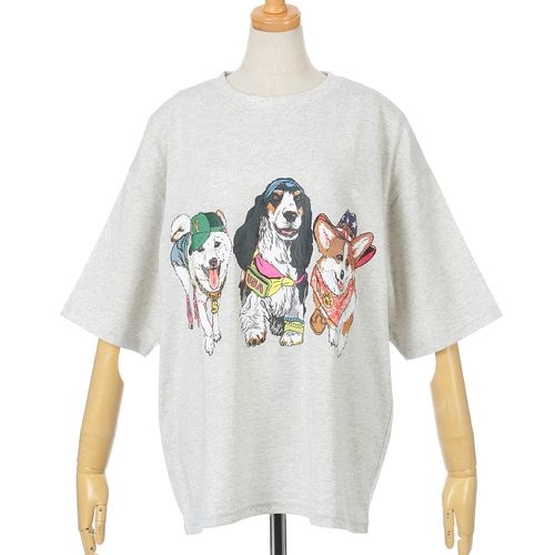 三高
CORISCO Animal Village 前後プリントイヌTシャツ