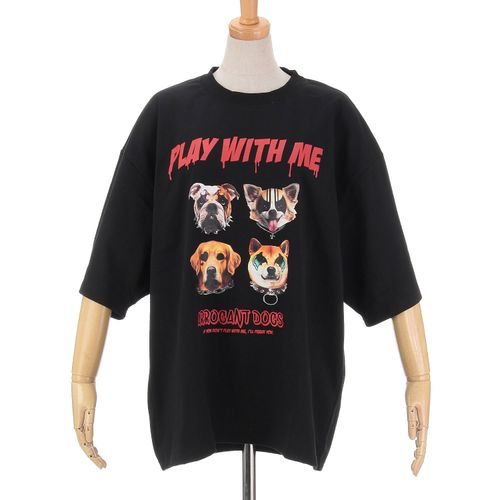 三高
CORISCOAnimalVillageROCK柄Tシャツイヌ
