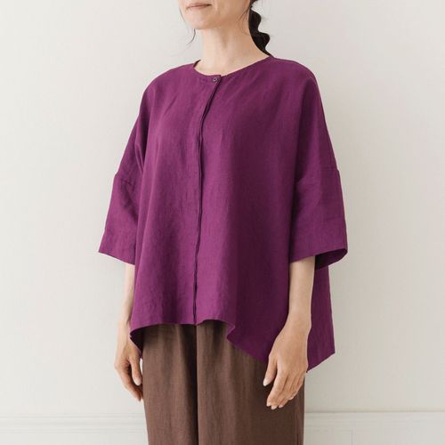 ピープル
Crea delice 14番手 ラウンドネックワイドブラウス