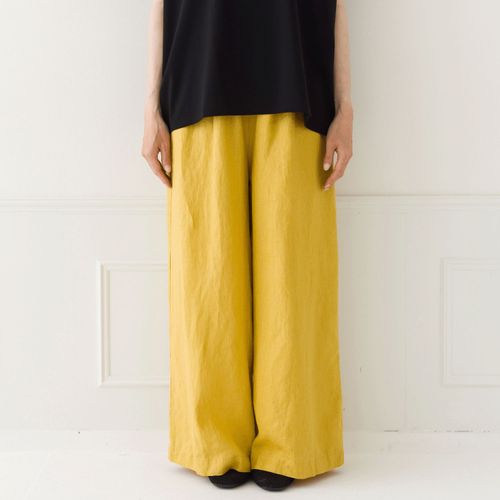 ピープル
Crea delice 14番手リネン ワイドパンツ