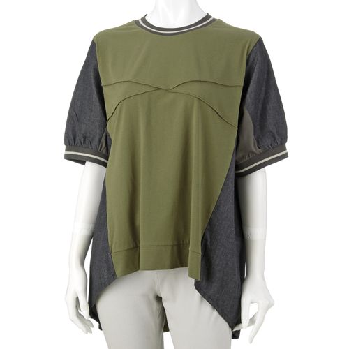 いづみドレス
デニム切替ラインリブTシャツ