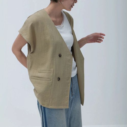 ウィーバー
Brown＆Street リネンライクダブルボタンベスト