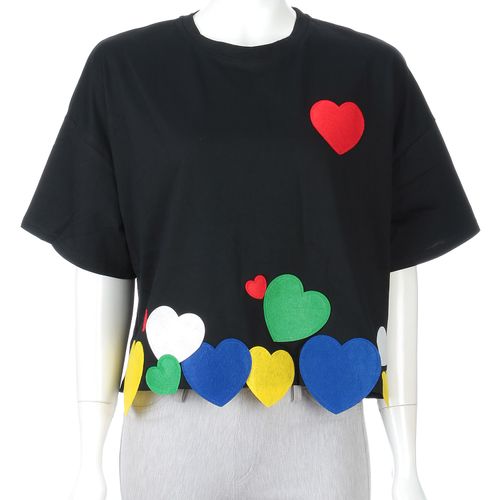 豊和コーポレーション
ハートアップリケ刺繍Tシャツ