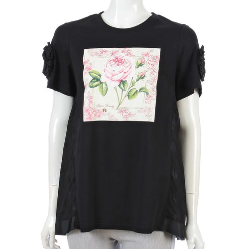 ジェイシーインターナショナル
Super Beauty 胸元バラプリントロングTシャツ