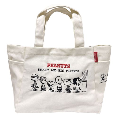 生駒クロス
PEANUTS帆布サイドポケット付きトートバッグ