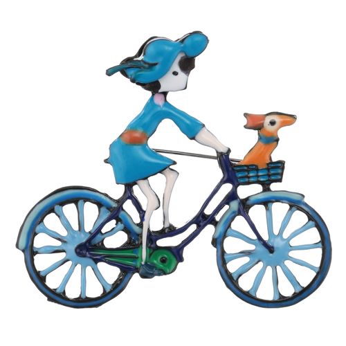 ジェノバ
レディ自転車ブローチ