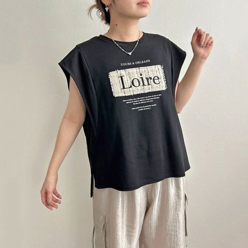 光世　
LHELBIE（レルビエ）ツイードロゴカットトップス