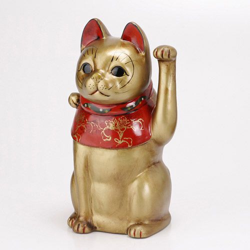 丸靖製陶所
古色猫 金色左