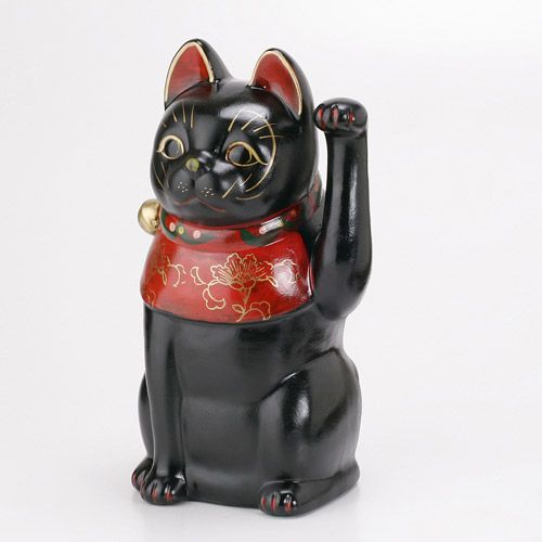 丸靖製陶所
古色猫 黒色左