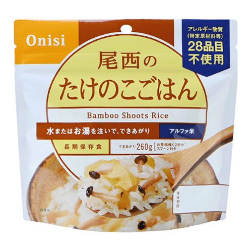 4970088140492



1601



昭産商事　
長期保存食アルファ米尾西のたけのこ飯
